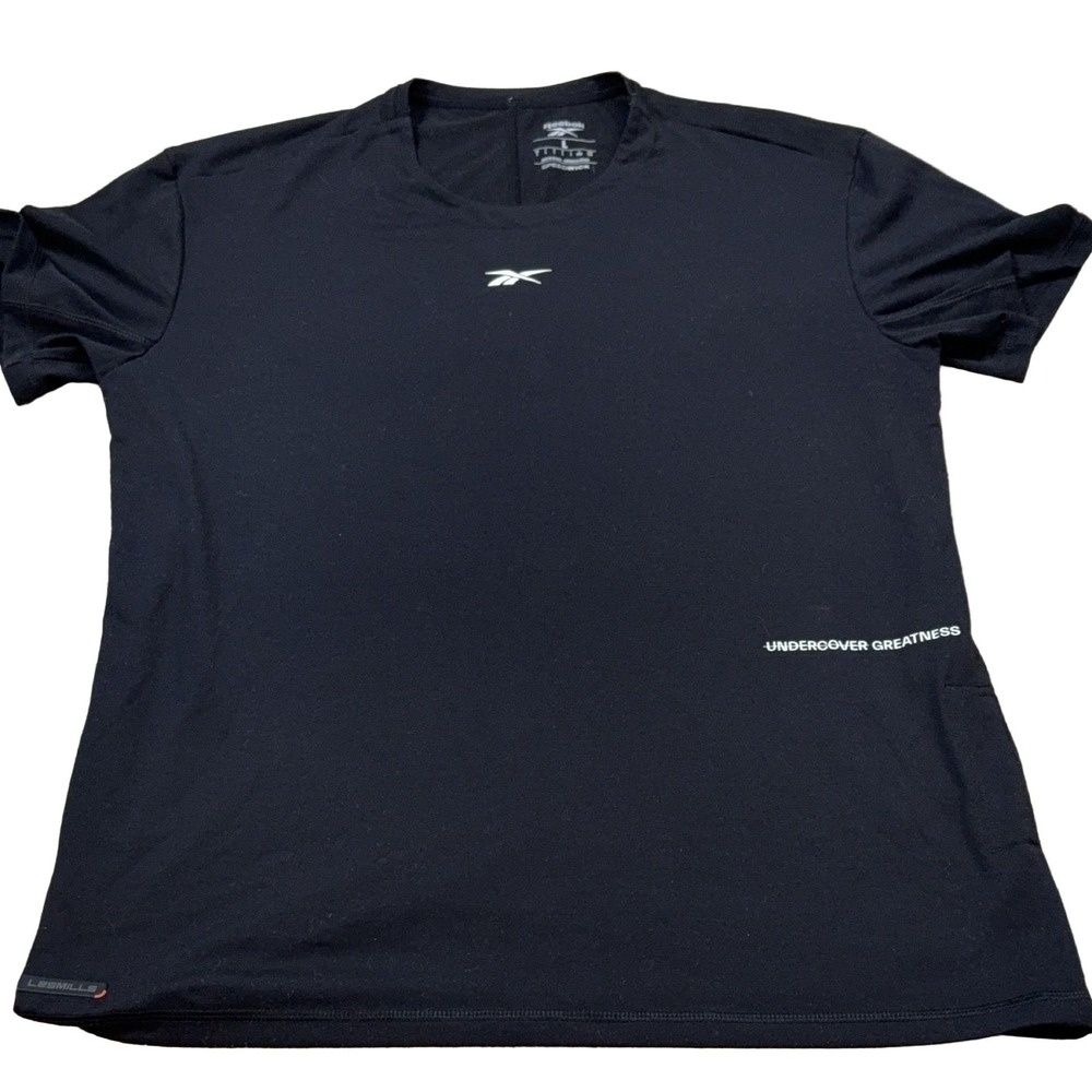 Reebok Les Mills Speedwick T-Shirt Men's L Black Lightweight Breathable